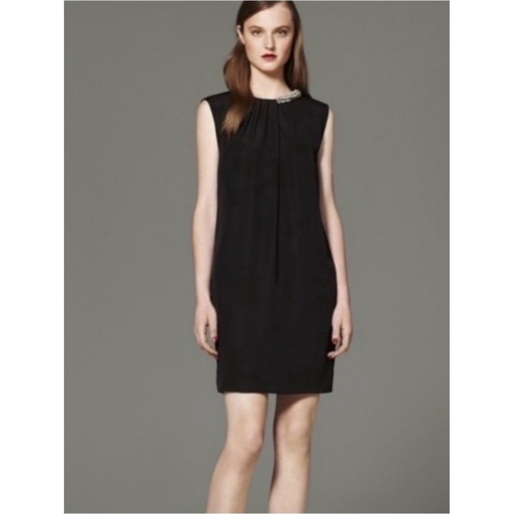 3.1 Phillip Lim Target Sleeveless Cocktail Dress Beaded Womens Size S Black
